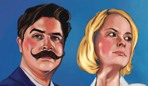 kimmy and matt: a retro movie poster invitation